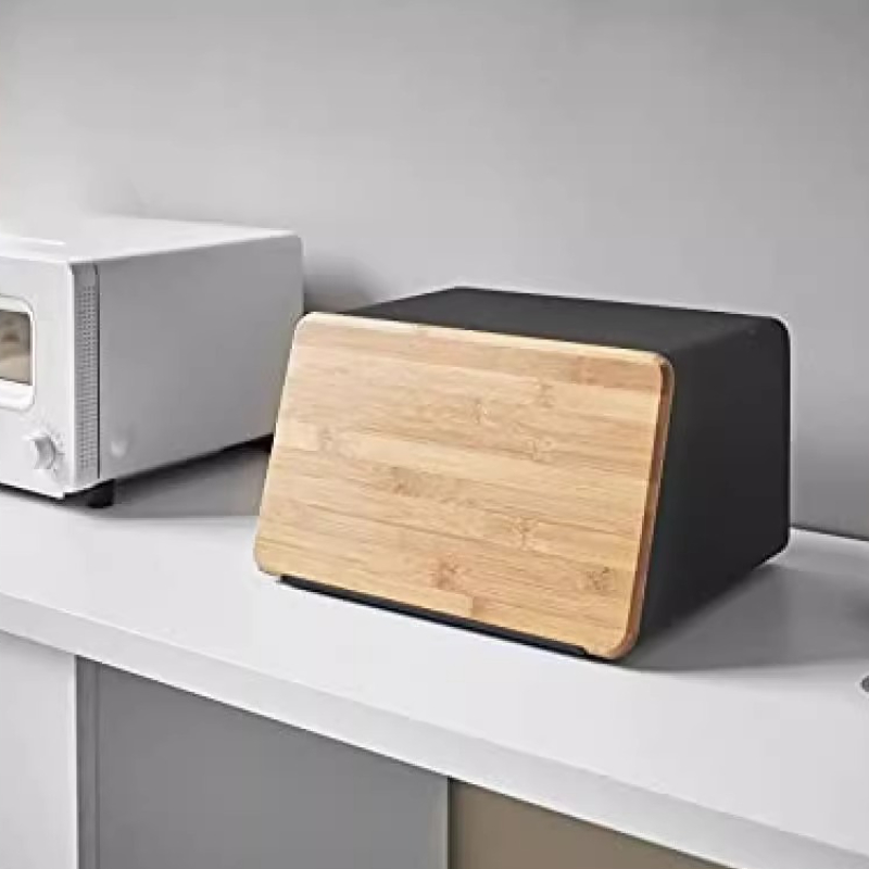 Bamboo Bread Box for Kitchen S - Food Storage Organization avaliação e preço