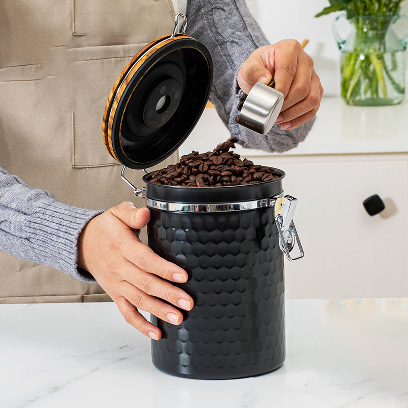 Kitchen Stainless Steel Coffee - Food Storage With Scoop avaliação e preço