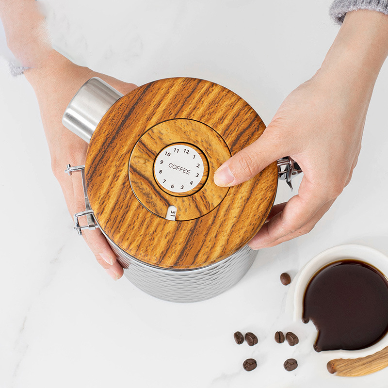 Kitchen Stainless Steel Coffee - Food Storage With Scoop avaliação e preço