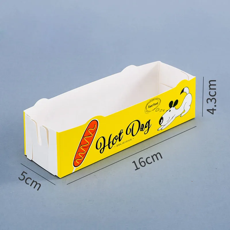 100pcs Hot Dog Packaging Box P - Food Storage Restaurant avaliação e preço