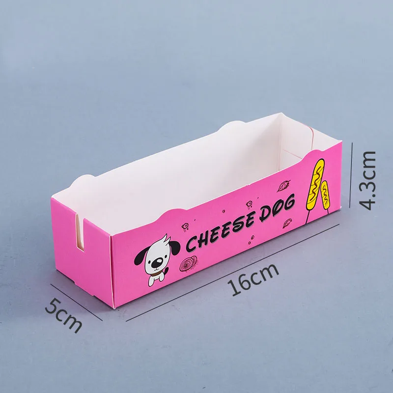 100pcs Hot Dog Packaging Box P - Food Storage Restaurant avaliação e preço