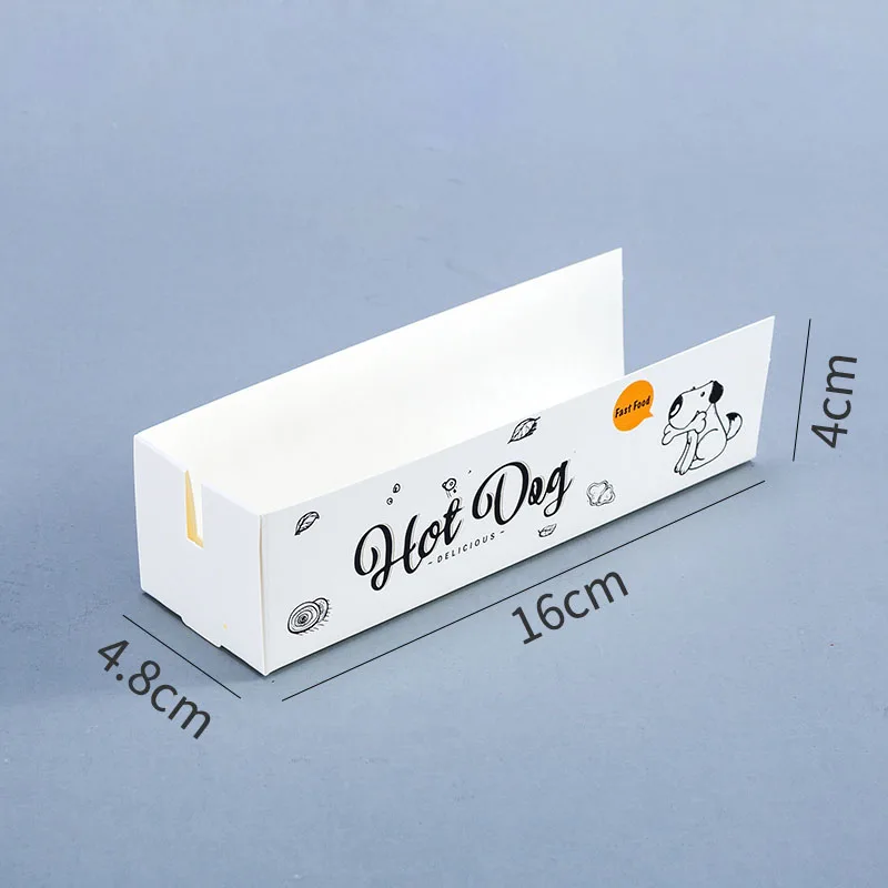 100pcs Hot Dog Packaging Box P - Food Storage Restaurant avaliação e preço