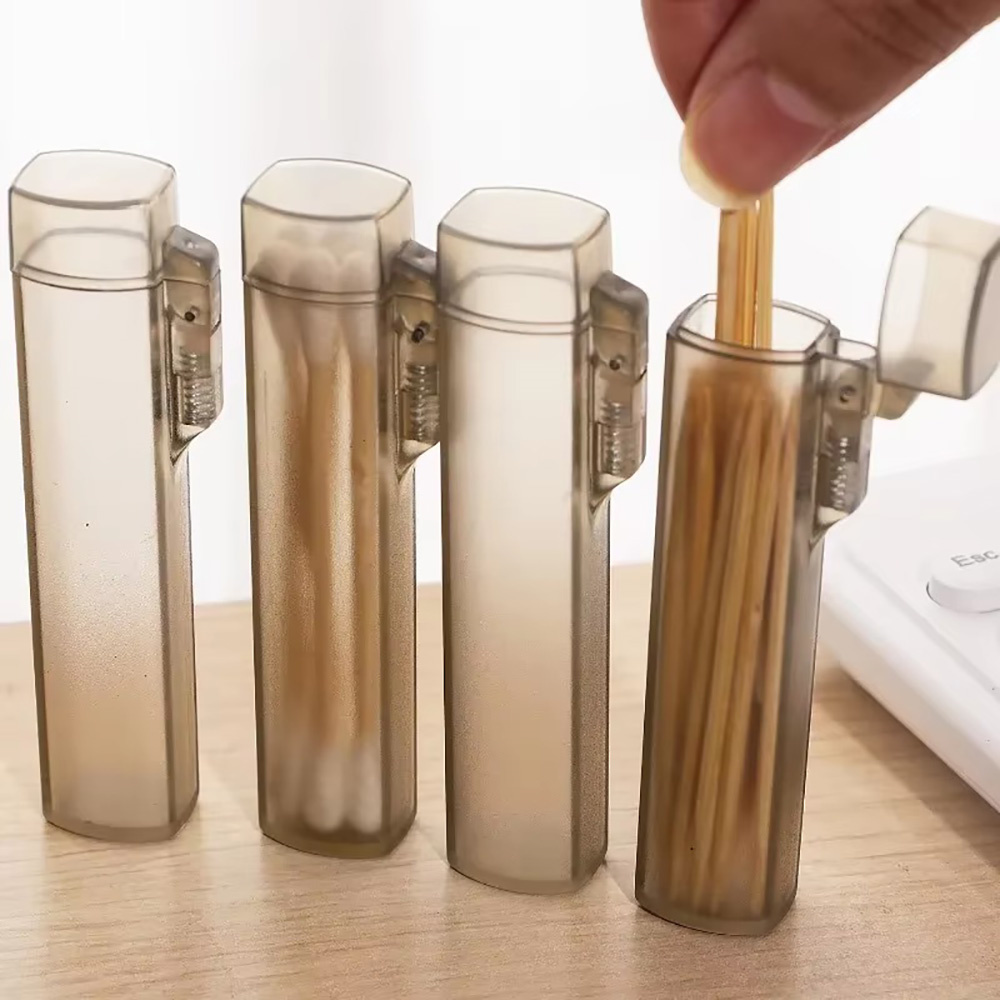 Portable Toothpick Case 1/2pcs - Food Storage Restaurant avaliação e preço