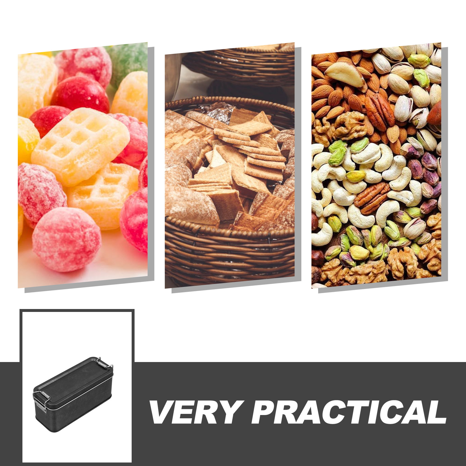 Premium Iron Rectangular Metal - Food Storage Metal Box avaliação e preço