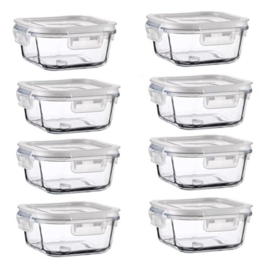 16oz Square Glass Food Storage - Food Storage Small avaliação e preço