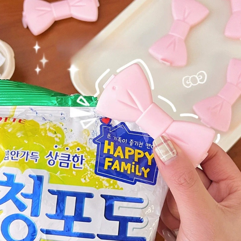 5PCS Kawaii Food Sealing Clip  - Food Storage Roll Bags avaliação e preço