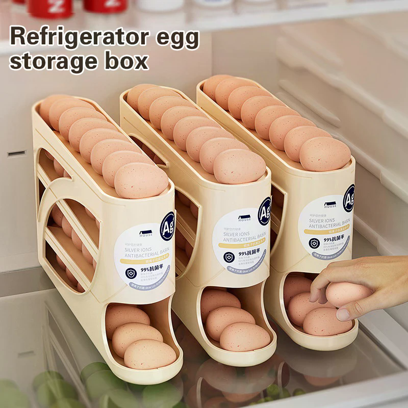 4 Layers Automatic Rolling Egg - Egg Storage Holder avaliação e preço