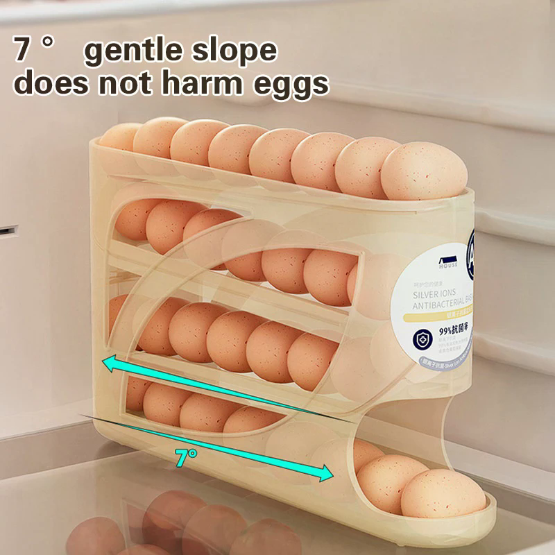 4 Layers Automatic Rolling Egg - Egg Storage Holder avaliação e preço