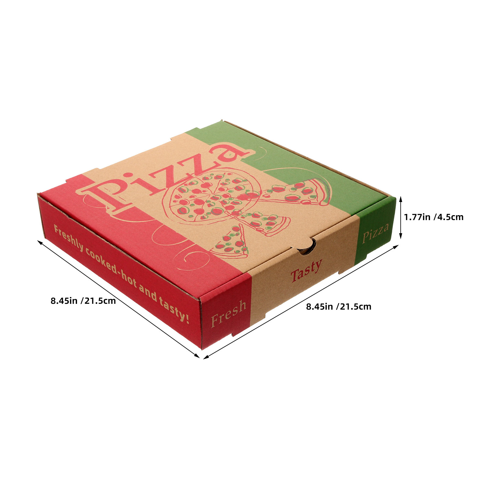 5Pcs 8 Inch Foldable Pizza Sto - Food Storage Restaurant avaliação e preço