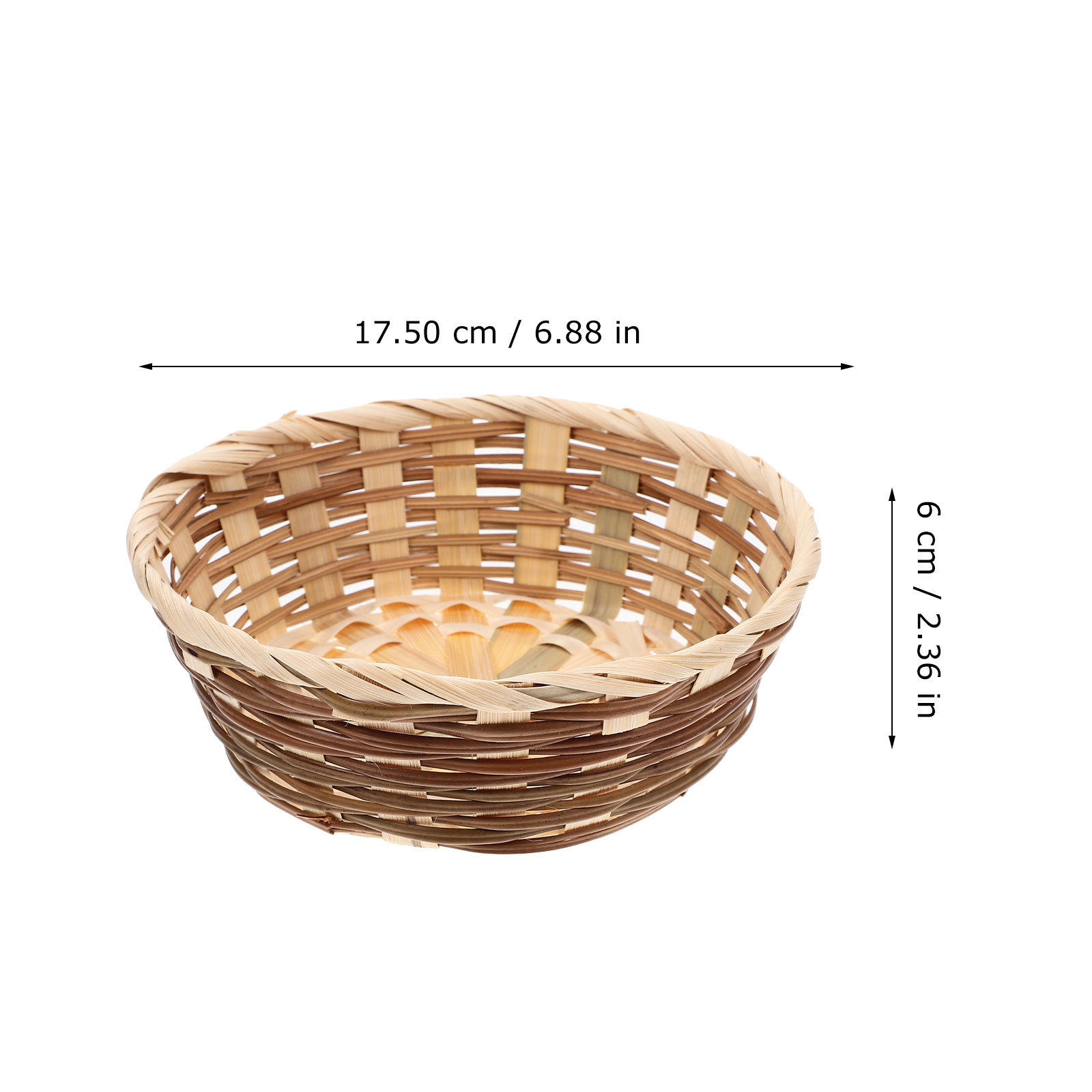 4Pcs Bamboo Fruit Basket Woven - Egg Storage Holder avaliação e preço