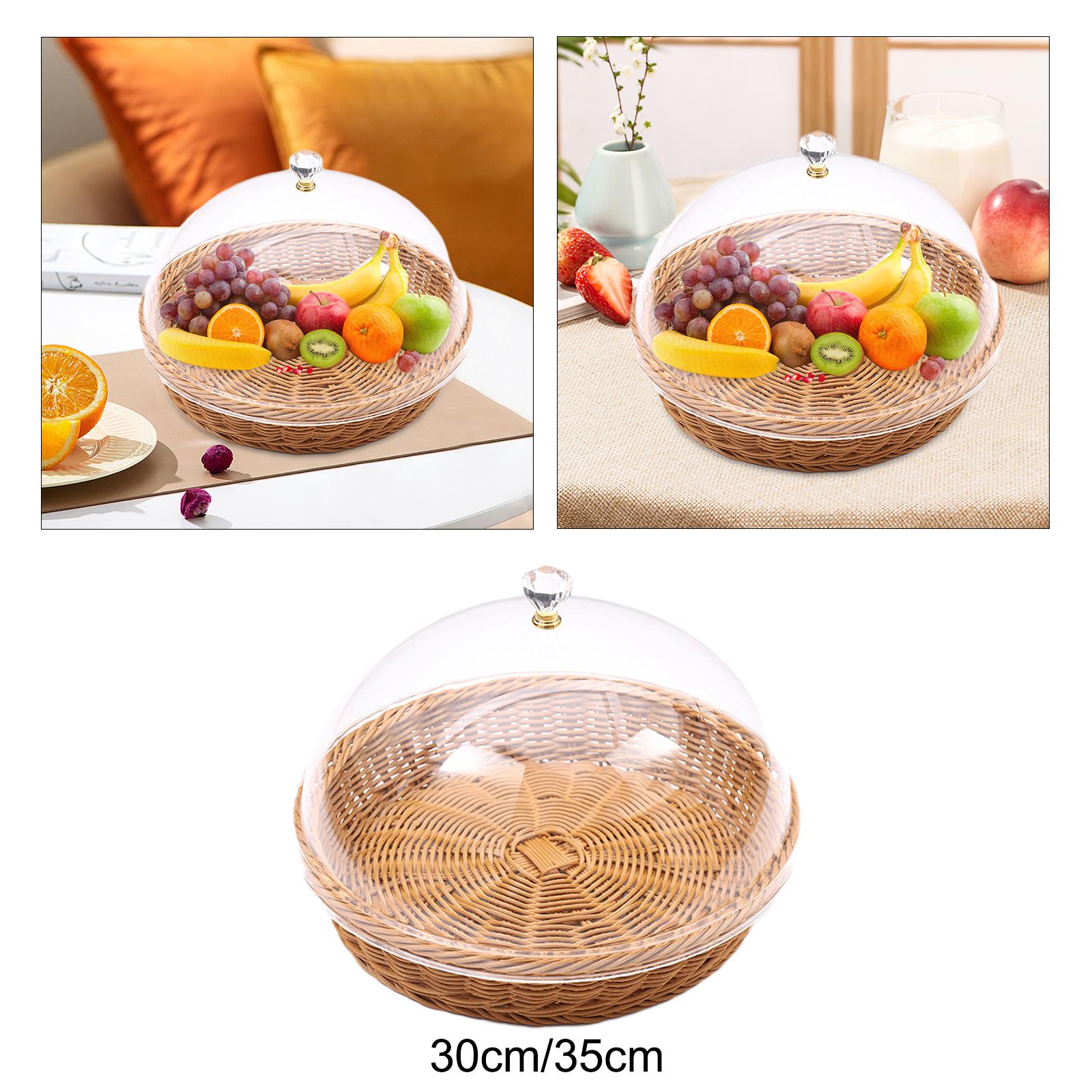 Woven Bread Basket with Lid Ru - Food Storage Restaurant avaliação e preço