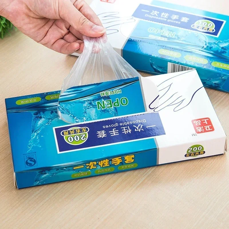 100/200pcs Disposable Gloves B - Food Storage Restaurant avaliação e preço