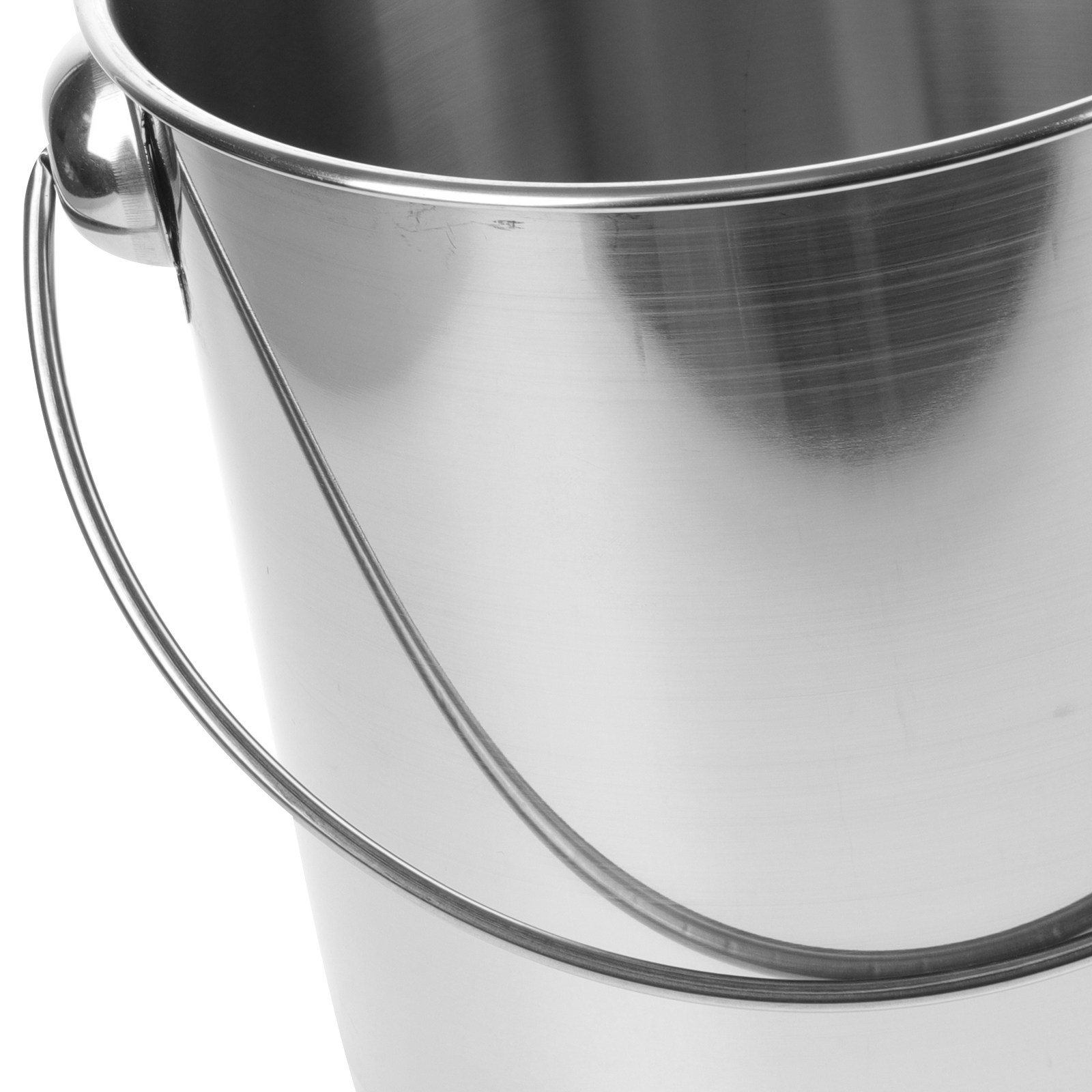 Stainless Steel Milk Bucket wi - Food Storage Restaurant avaliação e preço