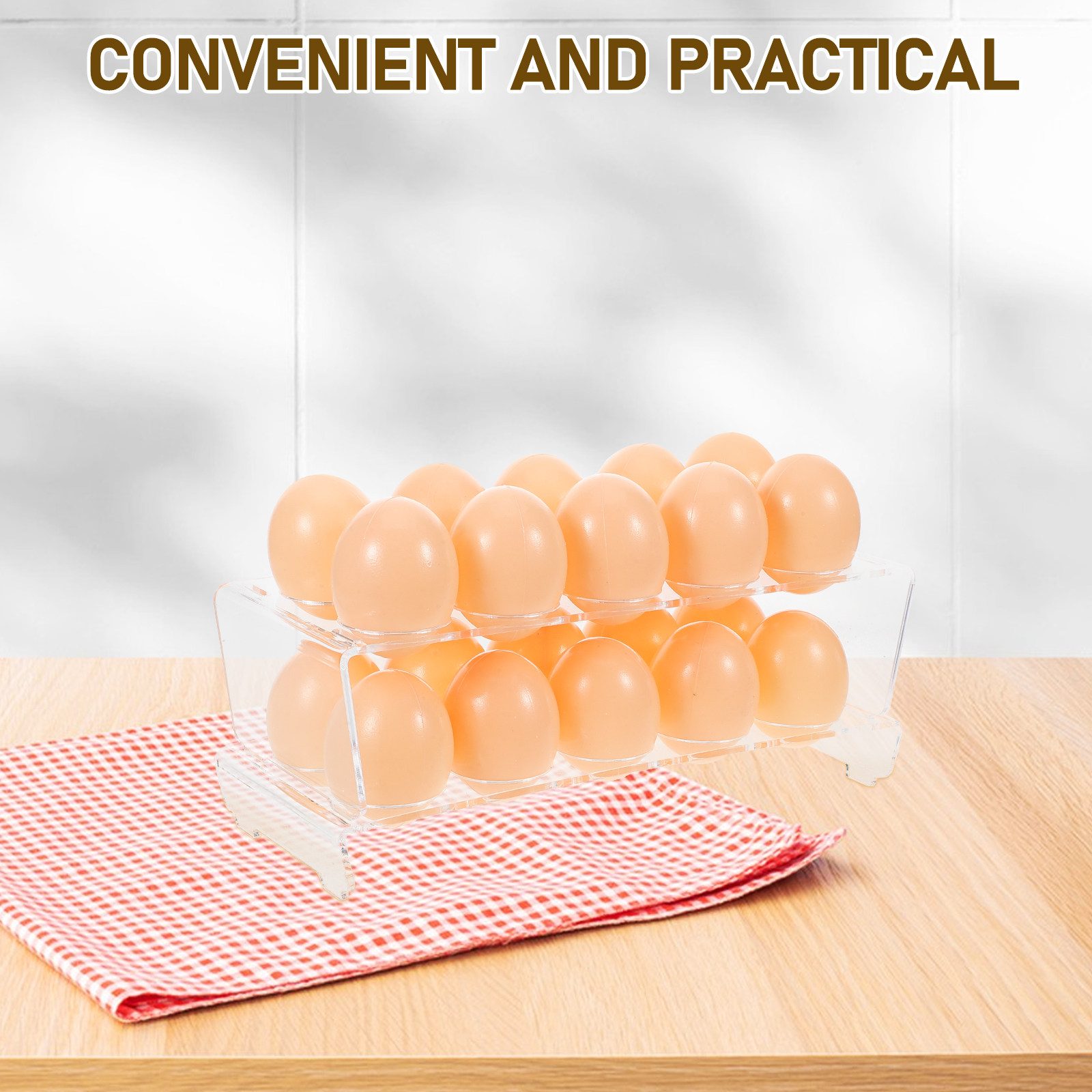 Transparent Acrylic Egg Storag - Egg Storage Holder avaliação e preço
