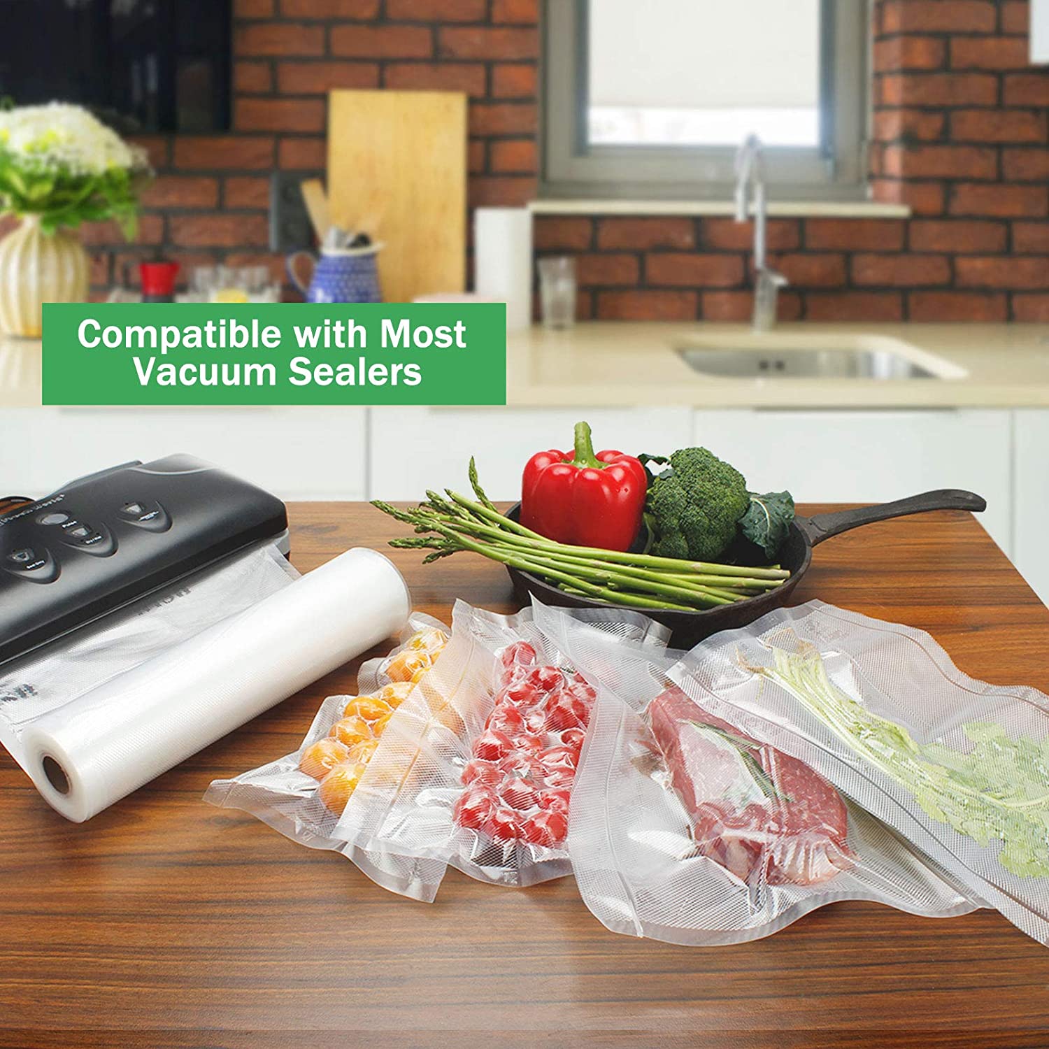 Vacuum bags for food Vacuum Se - Food Storage Roll Bags avaliação e preço