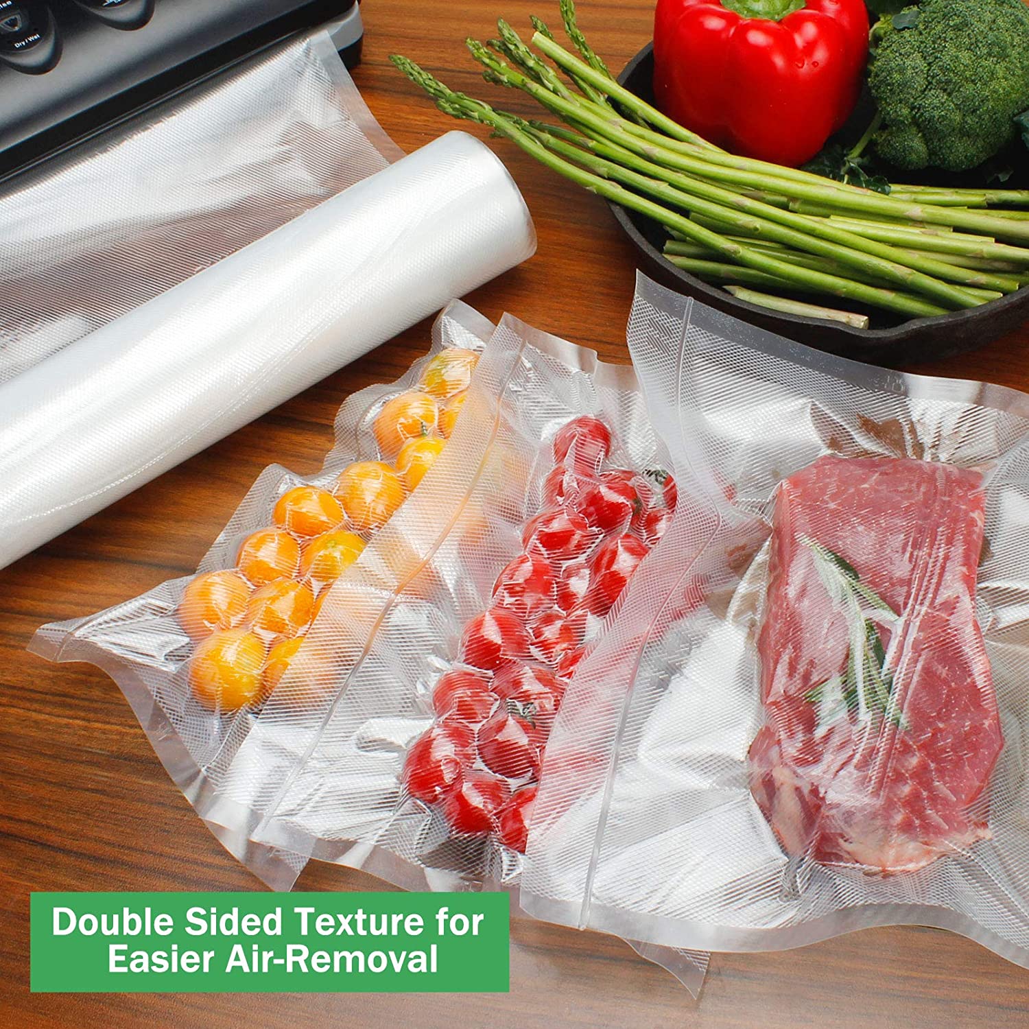 Vacuum bags for food Vacuum Se - Food Storage Roll Bags avaliação e preço