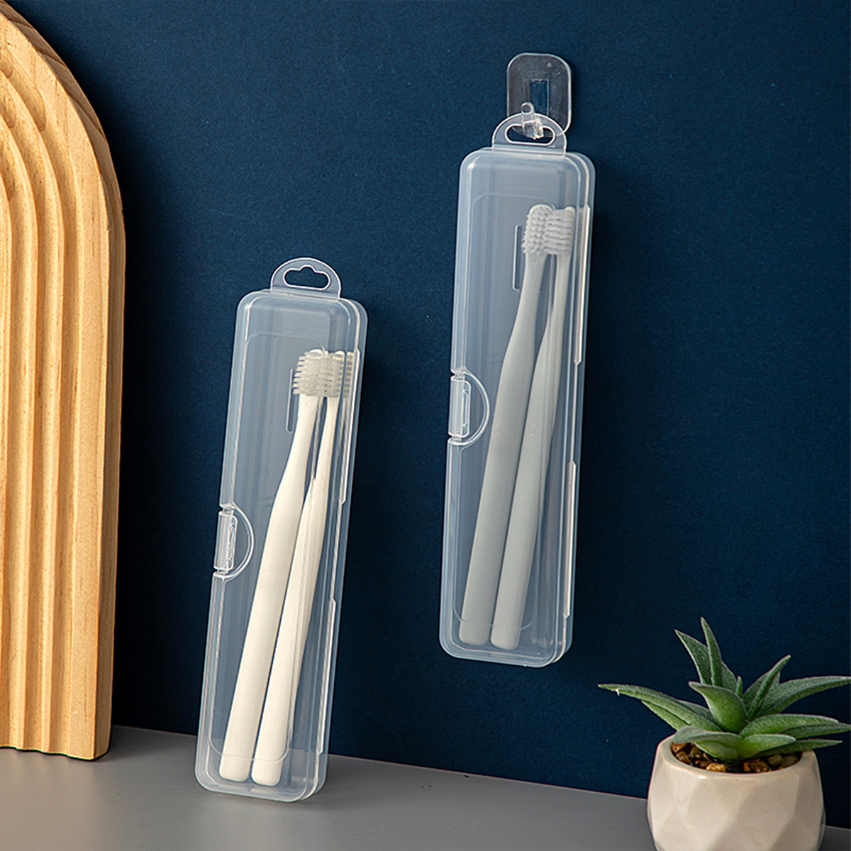 WORTHBUY Toothbrush Box Transp - Food Storage Organization avaliação e preço