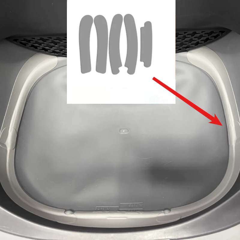 Cat Litter Box Leak Proof Adhe - Food Storage With Scoop avaliação e preço