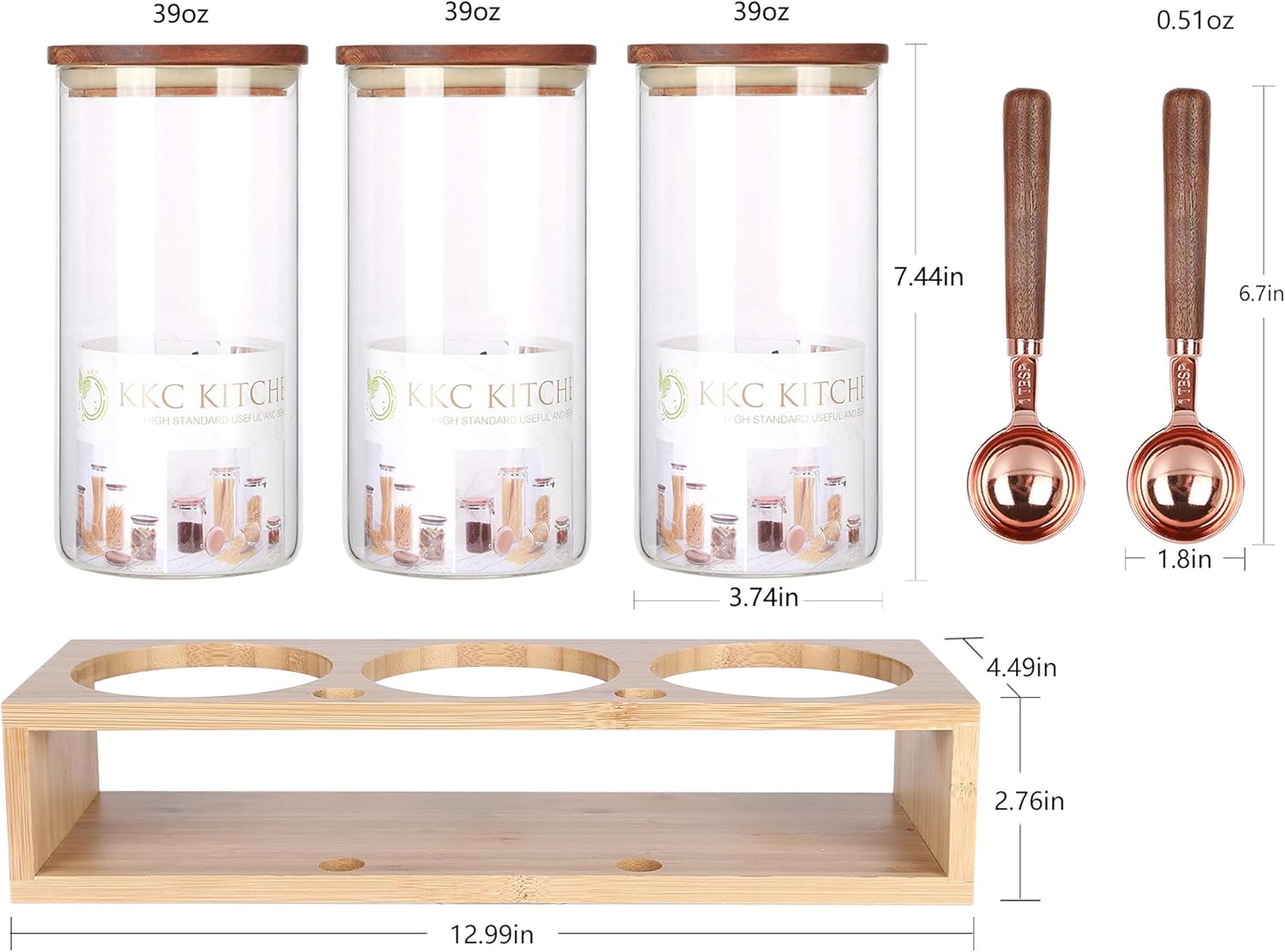 Airtight Glass Food Storage Co - Food Storage With Scoop avaliação e preço