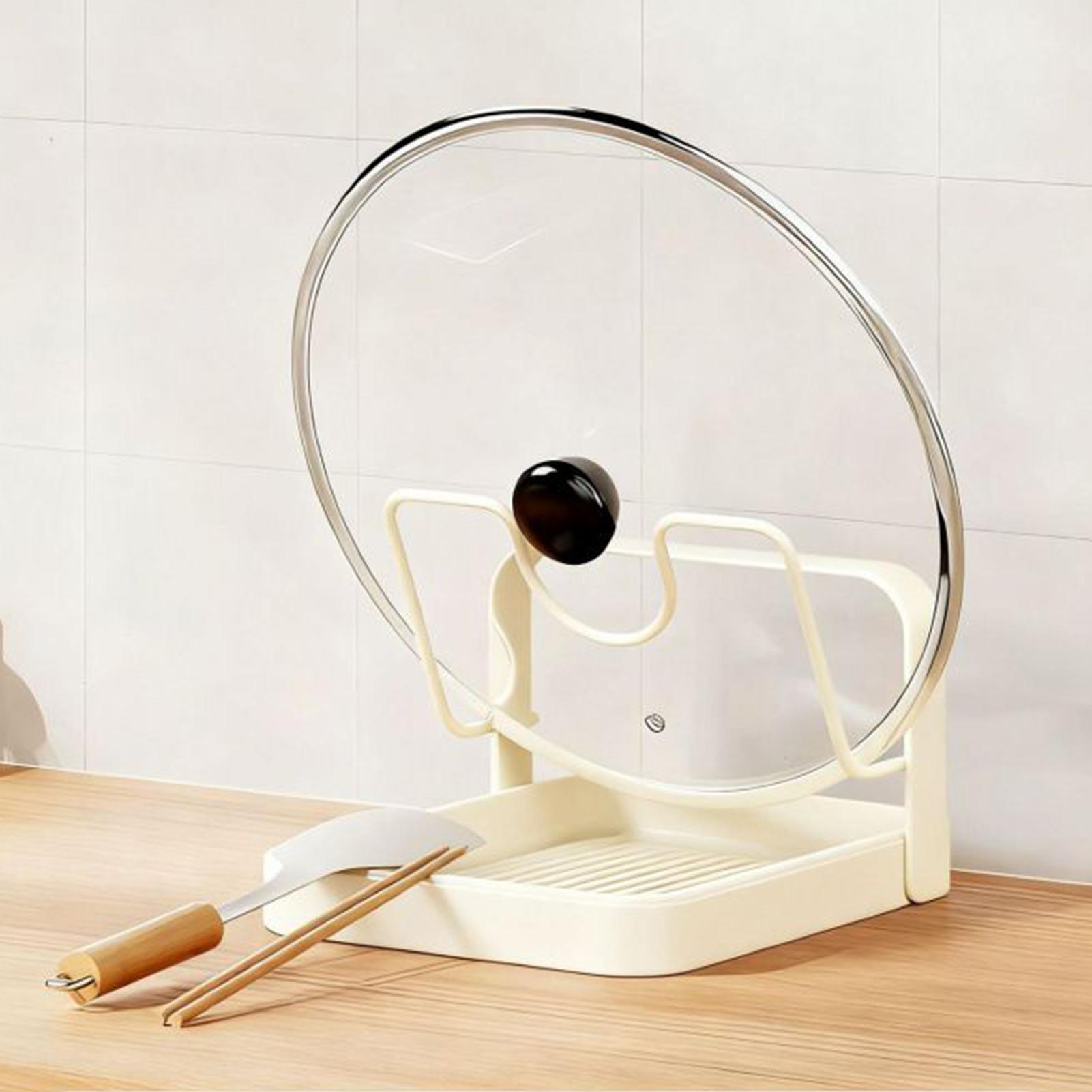 Pot Lid Organizer Anti-Slip Ki - Food Storage Room avaliação e preço