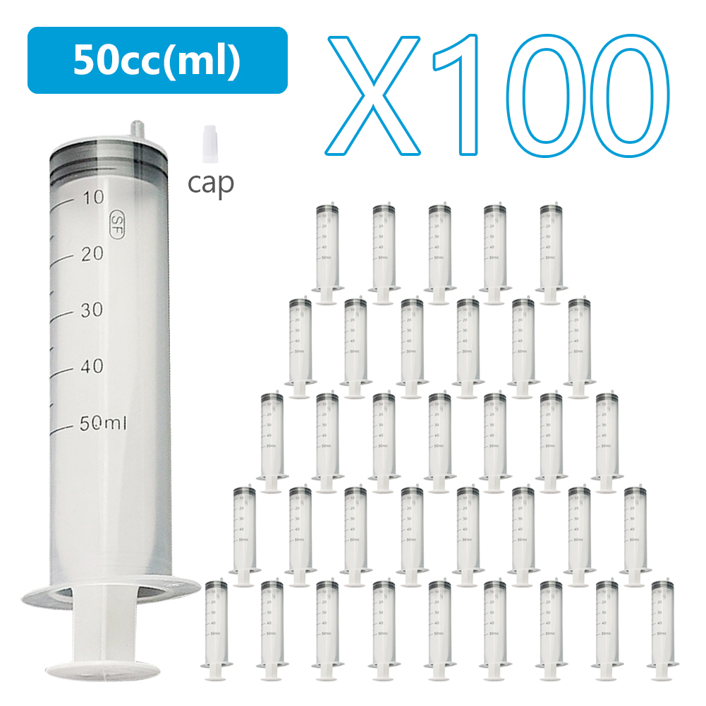 100 Pack 50/30/20ml Syringes P - Food Storage Small avaliação e preço