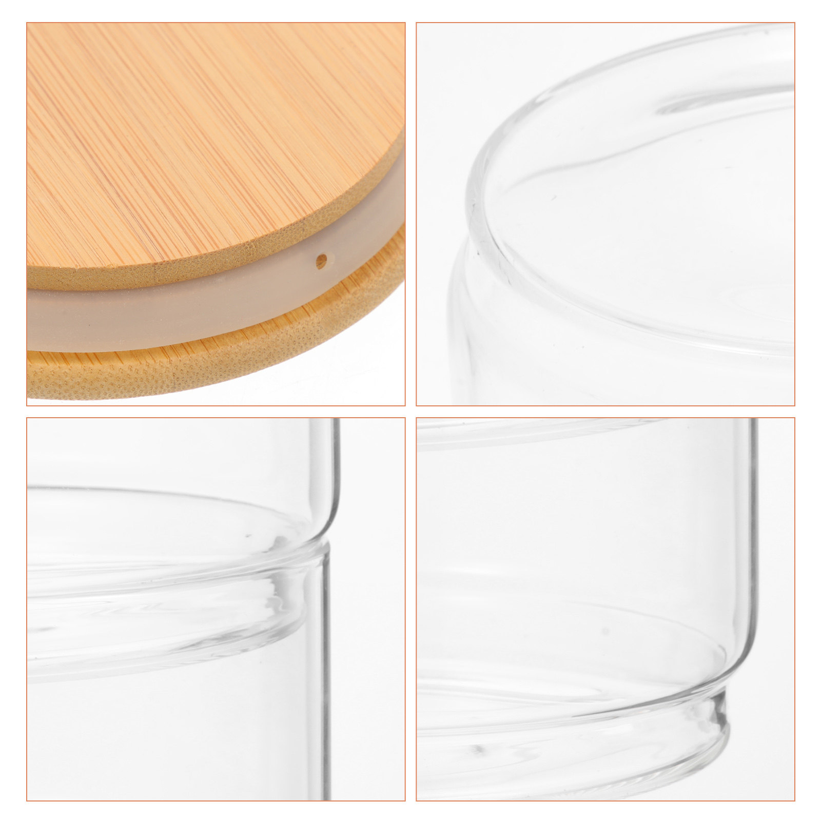 1Set Clear Heavy-Duty Glass Se - Food Storage And Container avaliação e preço