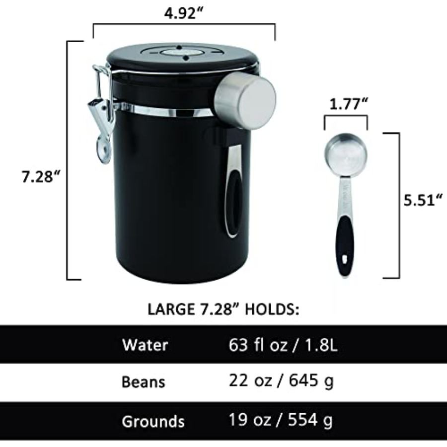 x 2pack 22oz Airtight Stainles - Food Storage With Scoop avaliação e preço