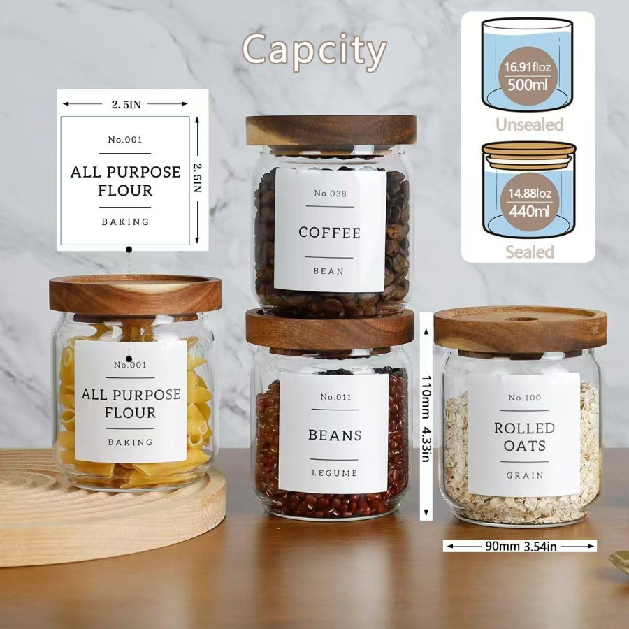 16 OZ Stackable Glass Food Sto - Food Storage In Pantry avaliação e preço