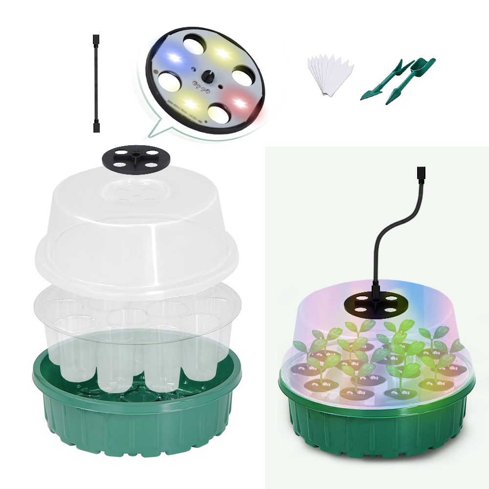 Round Seed Starter Tray with F - Food Storage Plants avaliação e preço