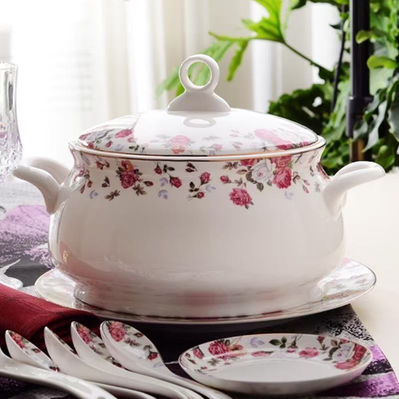 9 Inch, Bone China Tureen for  - Food Storage Plants avaliação e preço