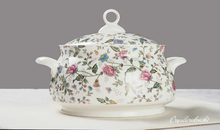 9 Inch, Bone China Tureen for  - Food Storage Plants avaliação e preço
