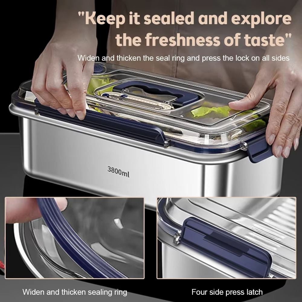 316 Stainless Steel Food Stora - Food Storage Metal Box avaliação e preço