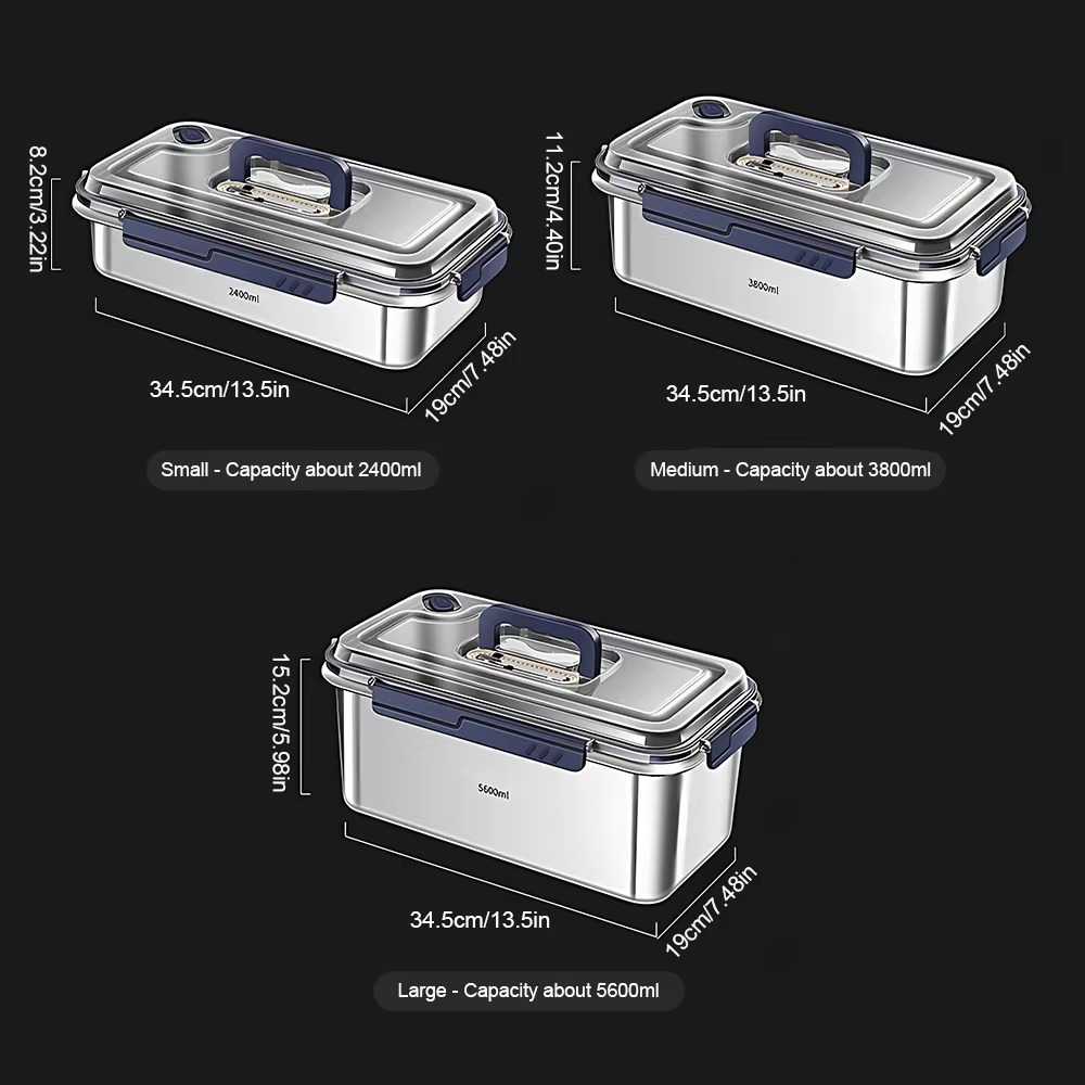 316 Stainless Steel Food Stora - Food Storage Metal Box avaliação e preço