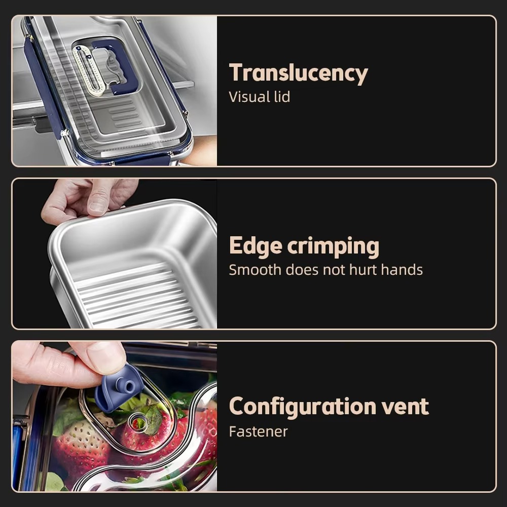 316 Stainless Steel Food Stora - Food Storage Metal Box avaliação e preço