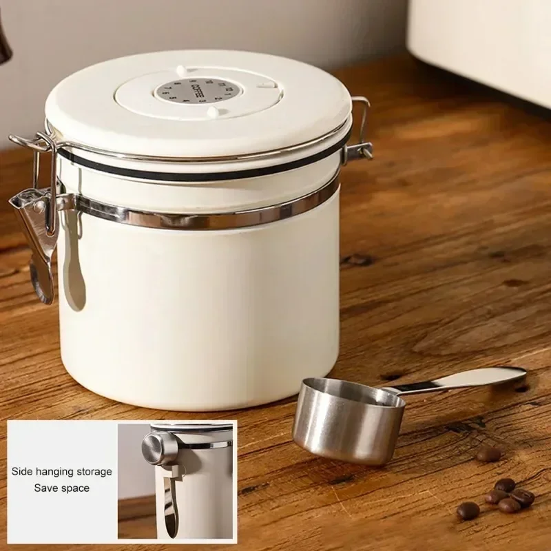 Coffee Canister, Airtight Stai - Food Storage With Scoop avaliação e preço