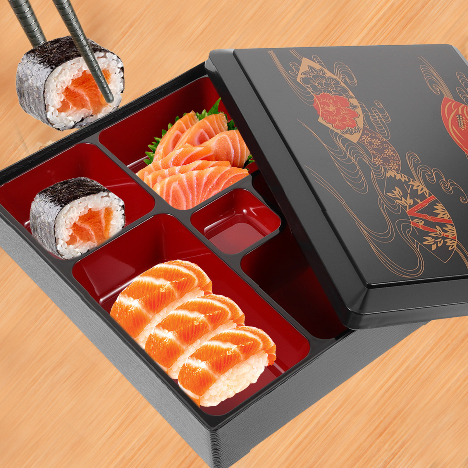 Sushi Sashimi Bento Box Restau - Food Storage Restaurant avaliação e preço