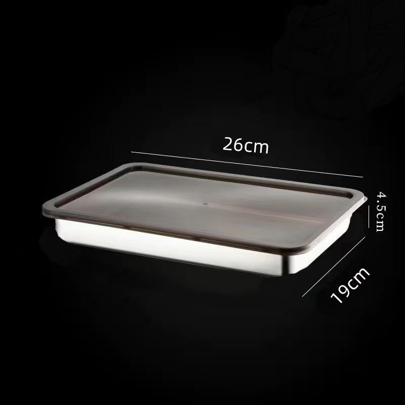 Stainless Steel Dumpling Stora - Food Storage Metal Box avaliação e preço