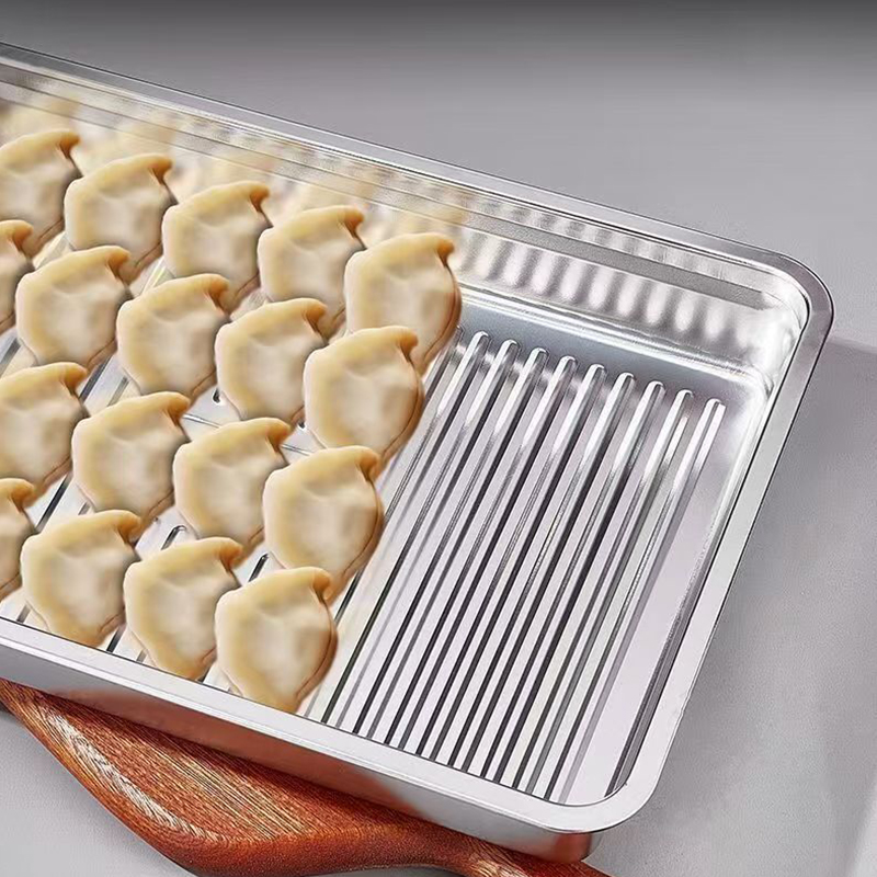 Stainless Steel Dumpling Stora - Food Storage Metal Box avaliação e preço