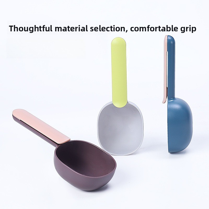 Pet Cat Dog Food Shovel with S - Food Storage With Scoop avaliação e preço