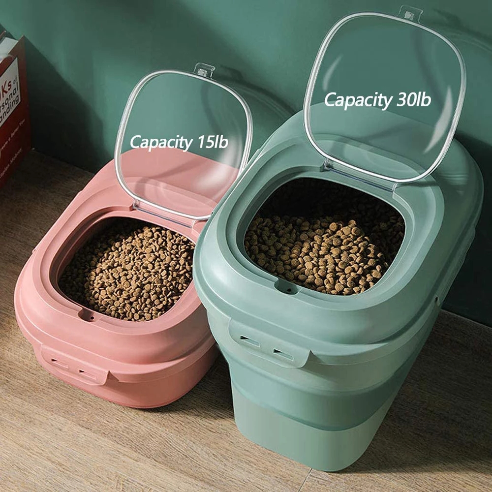 Foldable Pet Food Storage Cont - Food Storage Large Plastic Containers avaliação e preço