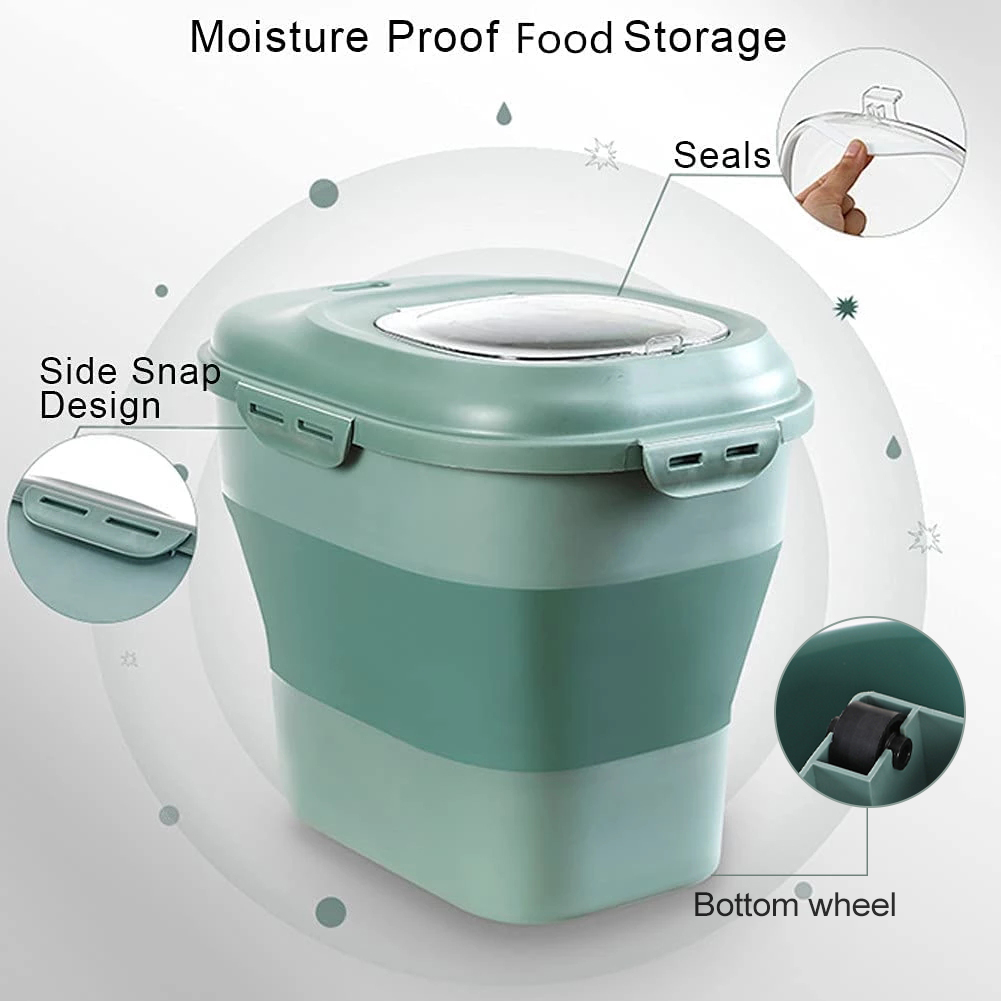 Foldable Pet Food Storage Cont - Food Storage Large Plastic Containers avaliação e preço