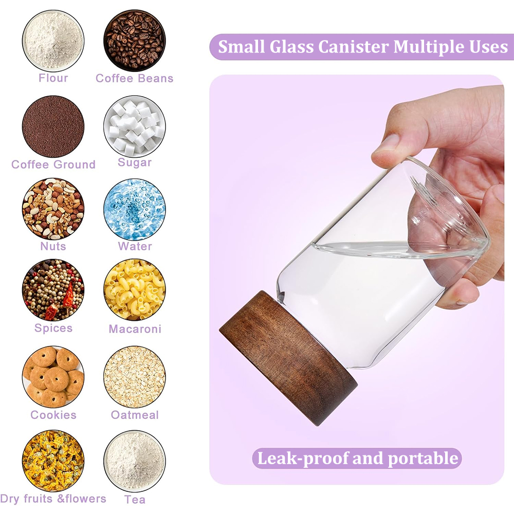 Glass Spice Jars Seasoning Con - Food Storage Small avaliação e preço
