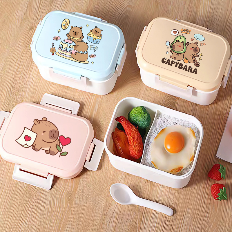 Capybara Bento Lunch Box Carto - Food Storage And Container avaliação e preço