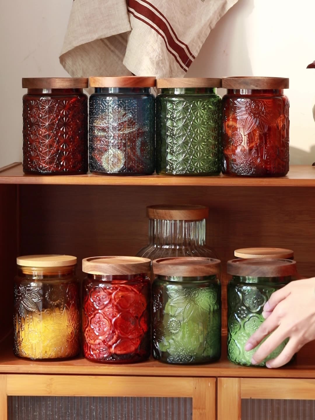 Vintage Glass Kitchen Storage  - Food Storage In Pantry avaliação e preço