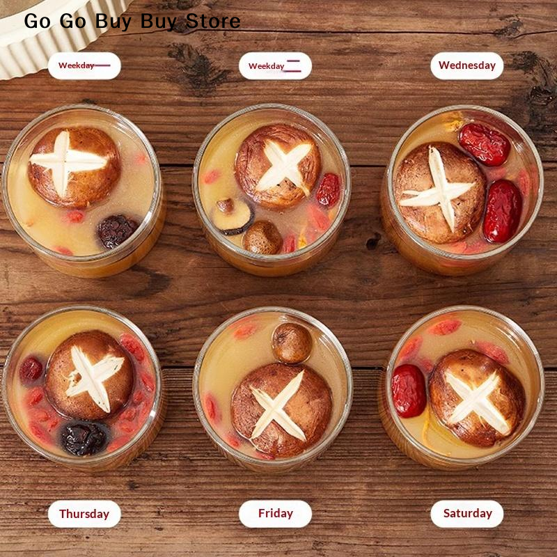 【ST】1Pc 240/400ML Glass Food S - Food Storage And Container avaliação e preço