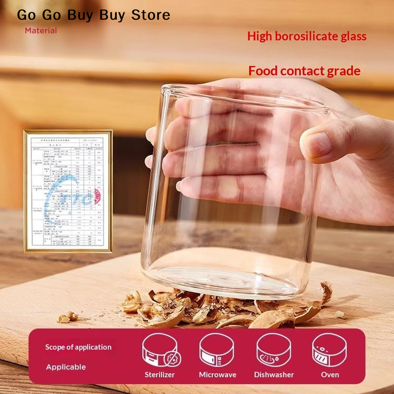 【ST】1Pc 240/400ML Glass Food S - Food Storage And Container avaliação e preço