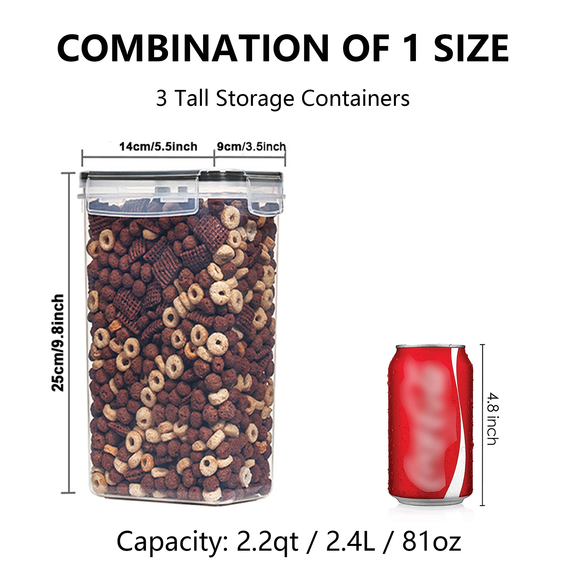 3/6Pcs  Airtight Food Storage  - Food Storage In Pantry avaliação e preço