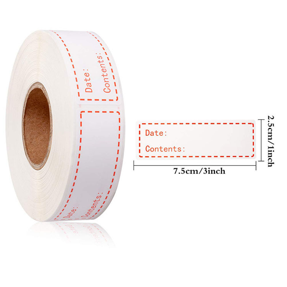 500Pcs Food Storage Labels Eng - Food Storage Notes avaliação e preço