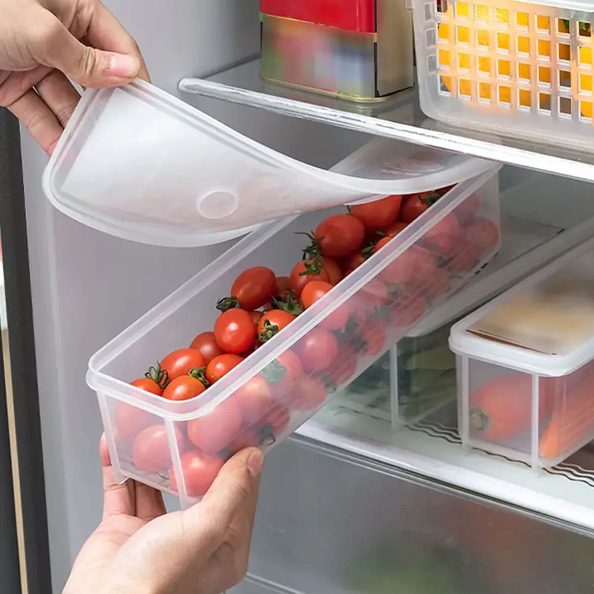 1 Plastic Transparent Storage  - Food Storage System avaliação e preço